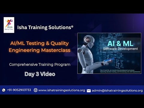 AI & ML Testing Day 3 On 18th Dec 2025. Pls contact or WhatsApp us on +91-9052903733 to enroll.