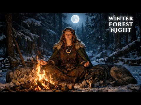 Winter Forest Night | Celtic Music for Meditation, Sleep, Deep Relaxation & Inner Peace