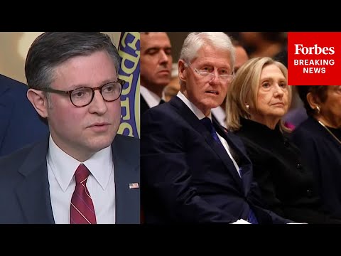 BREAKING: Speaker Johnson Holds Press Briefing After Clintons Cave & Agree To Testify On Epstein