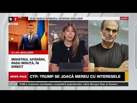 NEWS PASS CU L.CHIRIAC. CTP: TRUMP AJUTĂ DOAR CÂND PRIMEȘTE CEVA/ SIMION: AM FOST CHEMAȚI ÎN SUA. P1