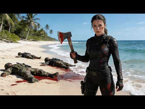 【FULL MOVIE】美艳女杀手被追杀至荒岛，直接开启狂暴模式秒杀全场！