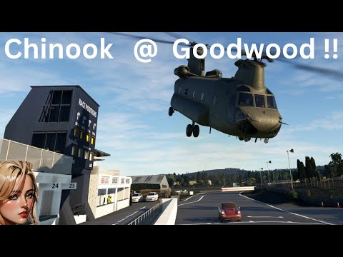 A đź‘€@CH47D Chinook by Miltech Simulations @ Goodwood Burning Blue Designs In VR (Quest 3) MSFS 2020