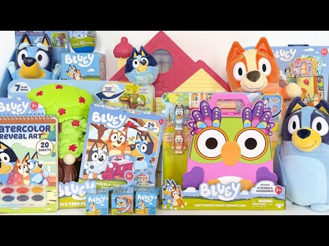 ASMR BLUEY Toys Collection  DIY, Coloring, Unboxing & Review