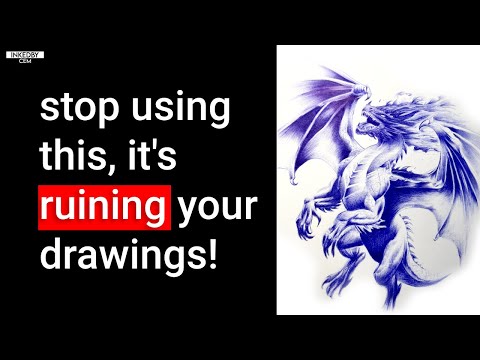 Drawing with a Ballpoint Pen is HARD… Unless You Do This