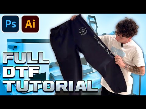 Ultimate DTF Printing Tutorial: How I Made 50 Custom Sweatpants | Photoshop + Illustrator Workflow