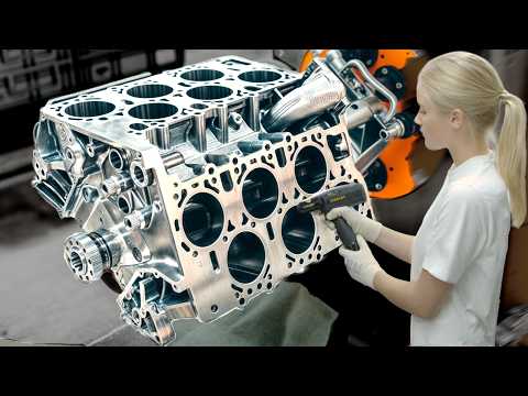 Bentley W12 Luxury Engine Hand-Built Manufacturing Process – How Giant car engines were assembled