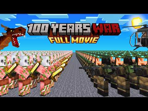 Minecraft but it's 100 Years Piglin War [FULL MOVIE]