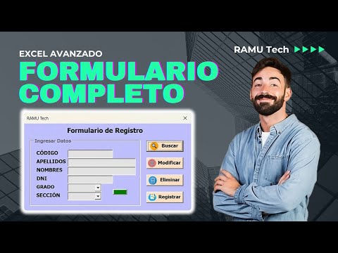 📊 Formulario de Datos desde Cero en Excel para Registrar, Modificar, Eliminar y Buscar (VBA)