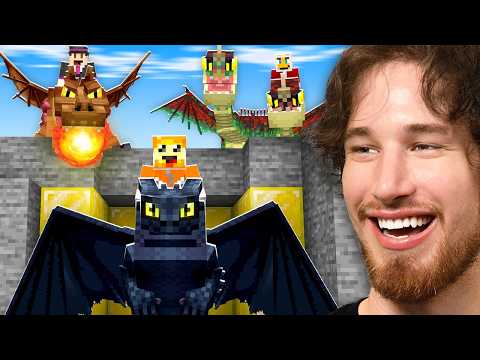 Minecraft Manhunt But We Have DRAGONS