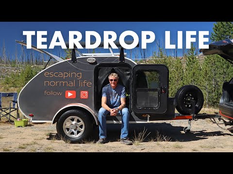 Living Full-Time in a Tiny Teardrop Trailer (Camper Full Tour!)