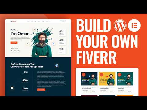 Build a Freelancer Portfolio Website like Fiverr (WordPress & Elementor Tutorial for Beginners)