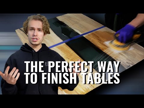 How to Finish a Wood and Epoxy Table Like a Pro