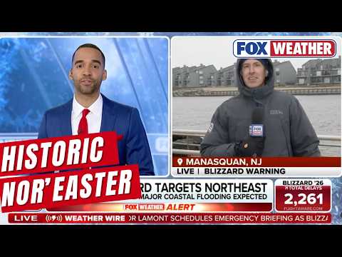 Entire State of New Jersey Under A Blizzard Warning As Historic Nor'easter Arrives