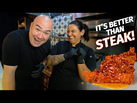 She said “This is Better than Steak" I said prove it!