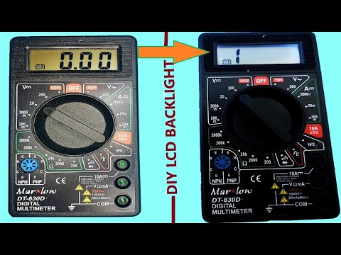 Multimeter Upgraded, DIY LCD BACKLIGHT for your Multimeter (Correct way of connection)