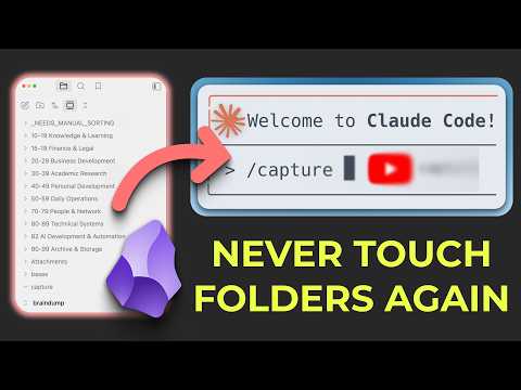 My Obsidian Notes Organize Themselves with AI Agents (Claude AI + Bases)