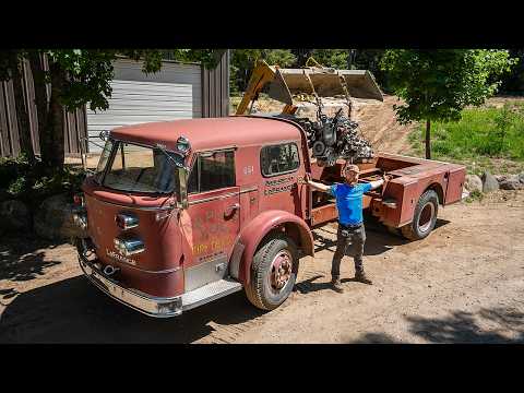 Cummins Swapping a Vintage Firetruck Toy Hauler!