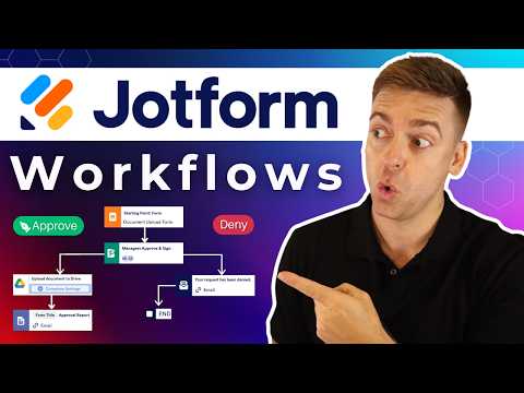Build No-Code Workflows in Minutes | Workflow & Form Builder (Jotform Tutorial 2025)