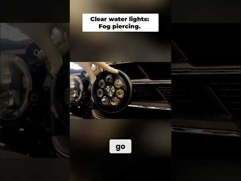 Fog Light Upgrade: Clear Water Lights for Ultimate Visibility #shorts