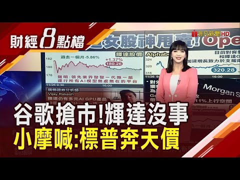 谷歌TPU搶市獲利大增！輝達為何老神在在？AI沒泡沫牛市剛開始 小摩看多標普明年攻8000點｜【財經8點檔】20251127｜非凡新聞｜主播 許娸雯