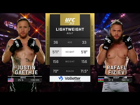 Джастин Гейджи vs Рафаэль Физиев 2 | Полный бой