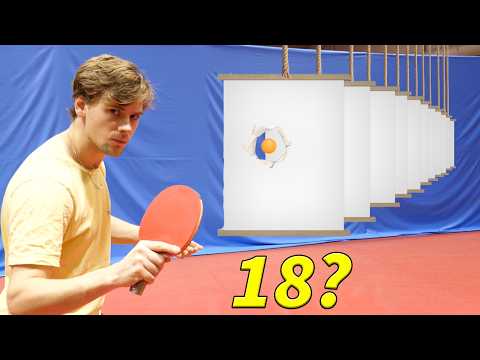 How Many Layers of Paper Stops a Ping Pong Ball?