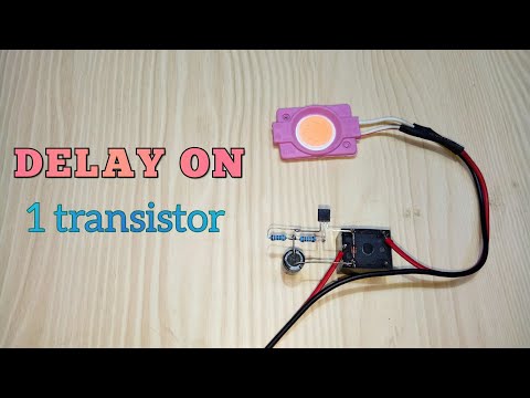 Delay On With Transistor and Relay