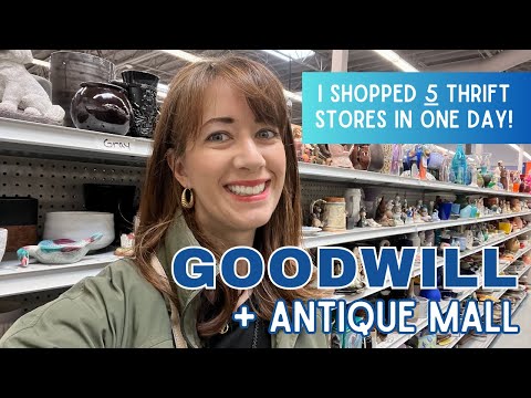 5 Goodwills & Thrift Stores in ONE DAY! | Thrift with Me | Vintage Haul