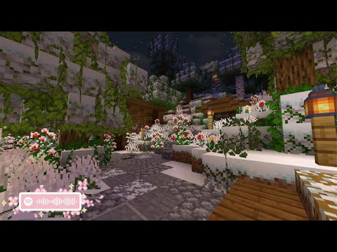 Музика з зимового Minecraft 🌷 для медитації, відпочинку та сну, відео для фону, та гарного настрою!