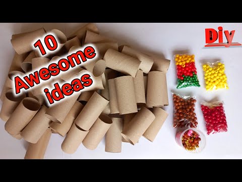 10 great ideas | you won't believe what you can make from beads and toilet paper rolls.