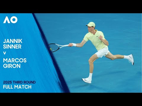 Jannik Sinner v Marcos Giron Full Match | Australian Open 2025 Third Round