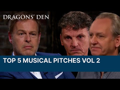 Top 5 Music Related Pitches In The Den | Vol.2 | Dragons' Den