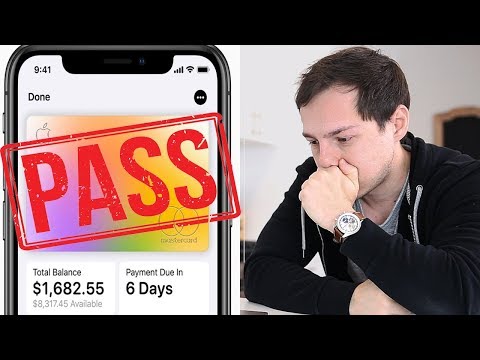 Why I won't be getting the Apple Credit Card...