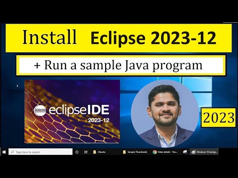 How to install Eclipse IDE 2023-12 on Windows 10 | Run a sample Java Program [Updated 2024]