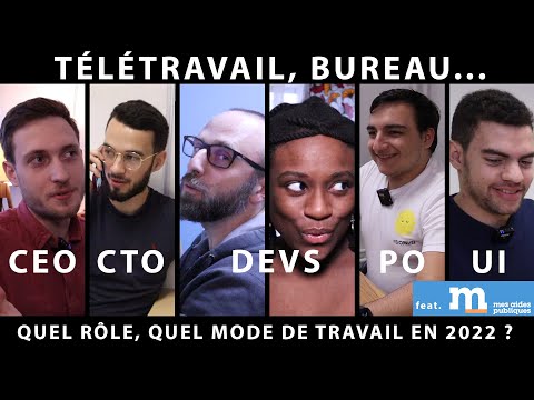 Métiers tech en 2022 : CEO, CTO, Développeur, PO, UI | Télétravail & Bureau | Mes Aides Publiques