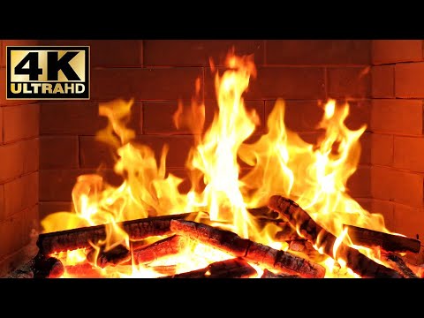 🔥 Fireplace Video Loop for Calm Nights. fire background video effects 4K. outdoor fireplace ambience