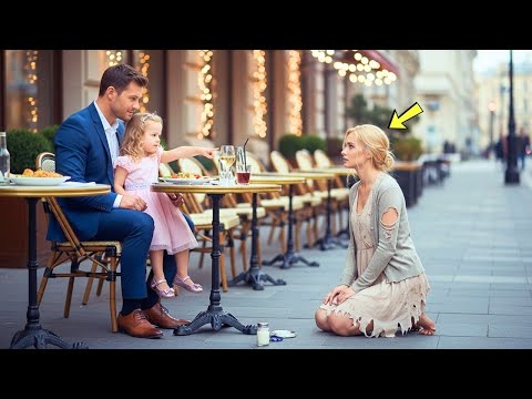 “Daddy, She Looks Hungry… Can I Share My Food For Her ”—Said the Little Girl to the Single Dad C