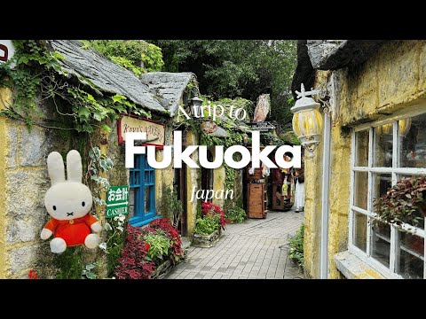 Fukuoka trip 🇯🇵 ghibli village, Hakata food & aesthetic cafes | Japan travel vlog