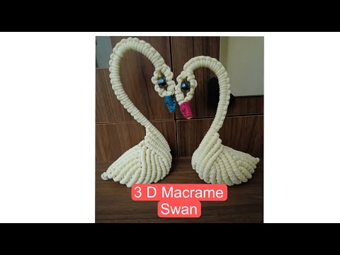 #macrame #beautiful macrame swan design #macrame3dswan
