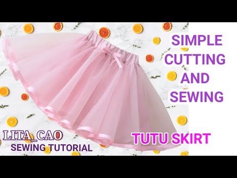 SIMPLE CUTTING AND SEWING /TUTU SKIRT