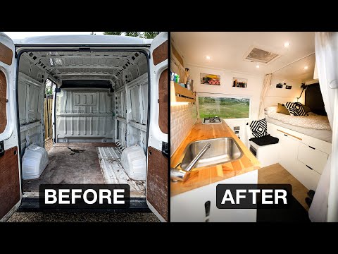 DIY Campervan Conversion - Full Build Timelapse (7 Months)