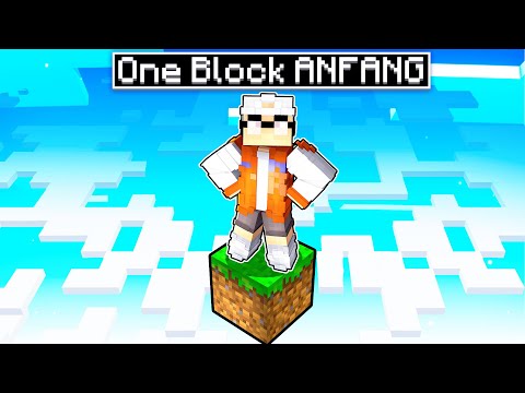 mein BEGINN - die ONE BLOCK REISE in Minecraft
