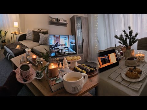 A cozy rainy December day | 8:00 a.m morning to night routine , butter cookies, December vibes ✨️ 