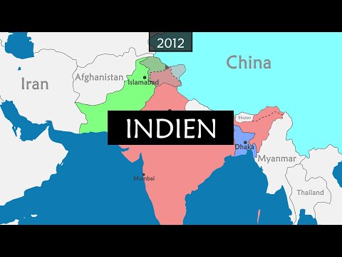 Indien - 120 Jahre Geschichte auf einer Karte