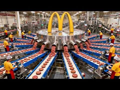 How McDonald’s Makes Millions of Burgers: Inside the Industrial Supply Factory (Full Process)