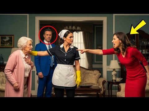 LA NOVIA DEL MILLONARIO CREYÓ ESTAR SOLA… HASTA SER SORPRENDIDA POR LA LIMPIADORA. EL HIJO VIO