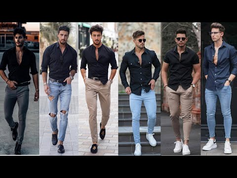 Black Shirt and jeans outfit ideas 2021 | Men’s Fashion 2021|