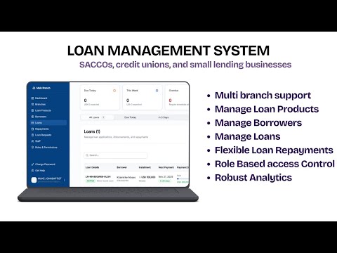 Loan Management System Demo|  Complete Feature Walkthrough |Multi-Branch Support, Payment Tracking