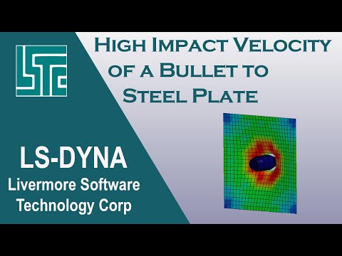 Simulation high impact velocity of a Bullet to Steel Plate in LS-DYNA R11 / ls-dyna tutorial