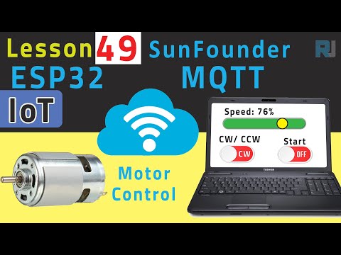 ESP32 Tutorial 49 - Control DC Motor Over The internet using Adafruit IoT | SunFounder's ESP32 kit